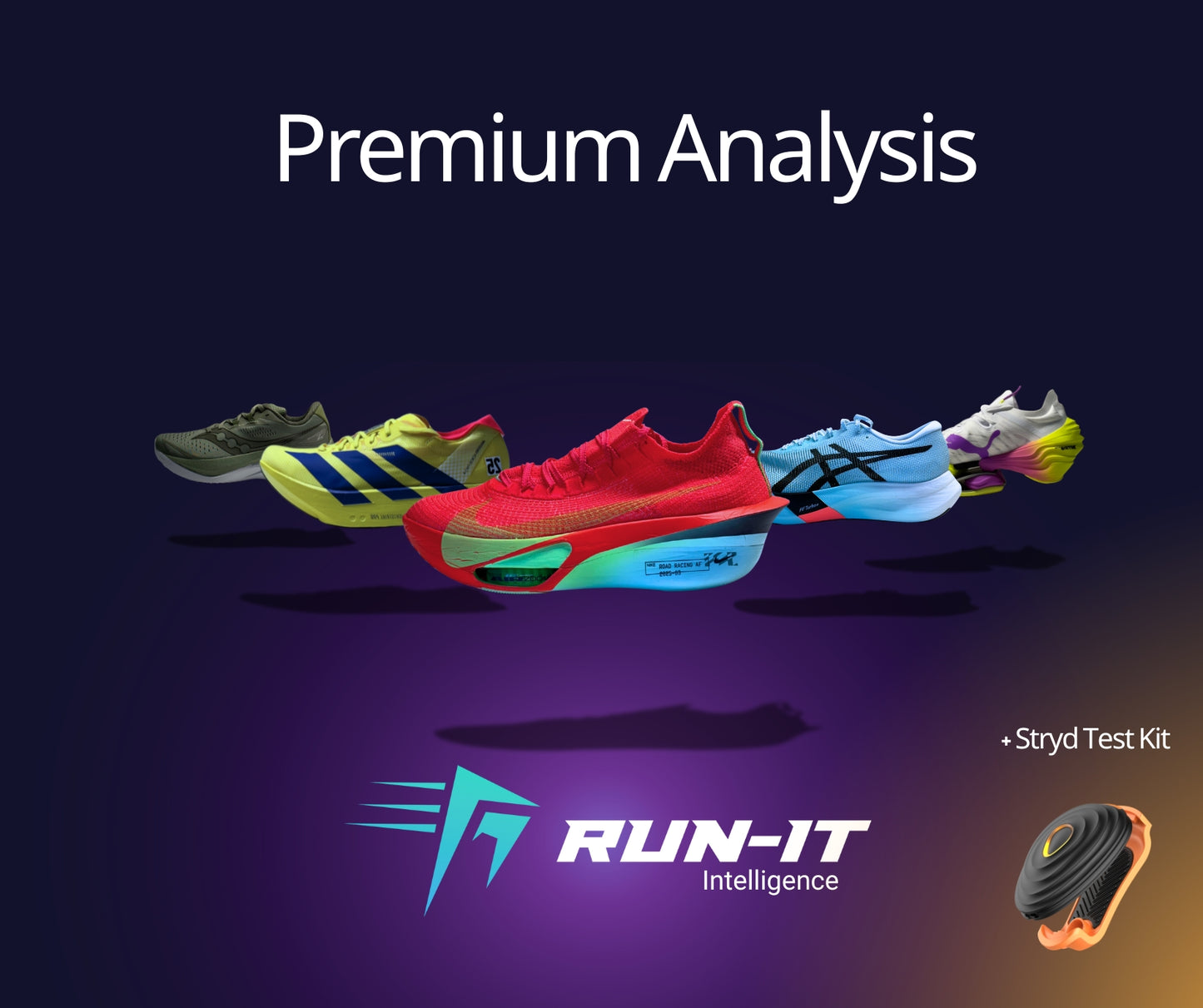 Run-It Premium Analysis + Stryd test kit
