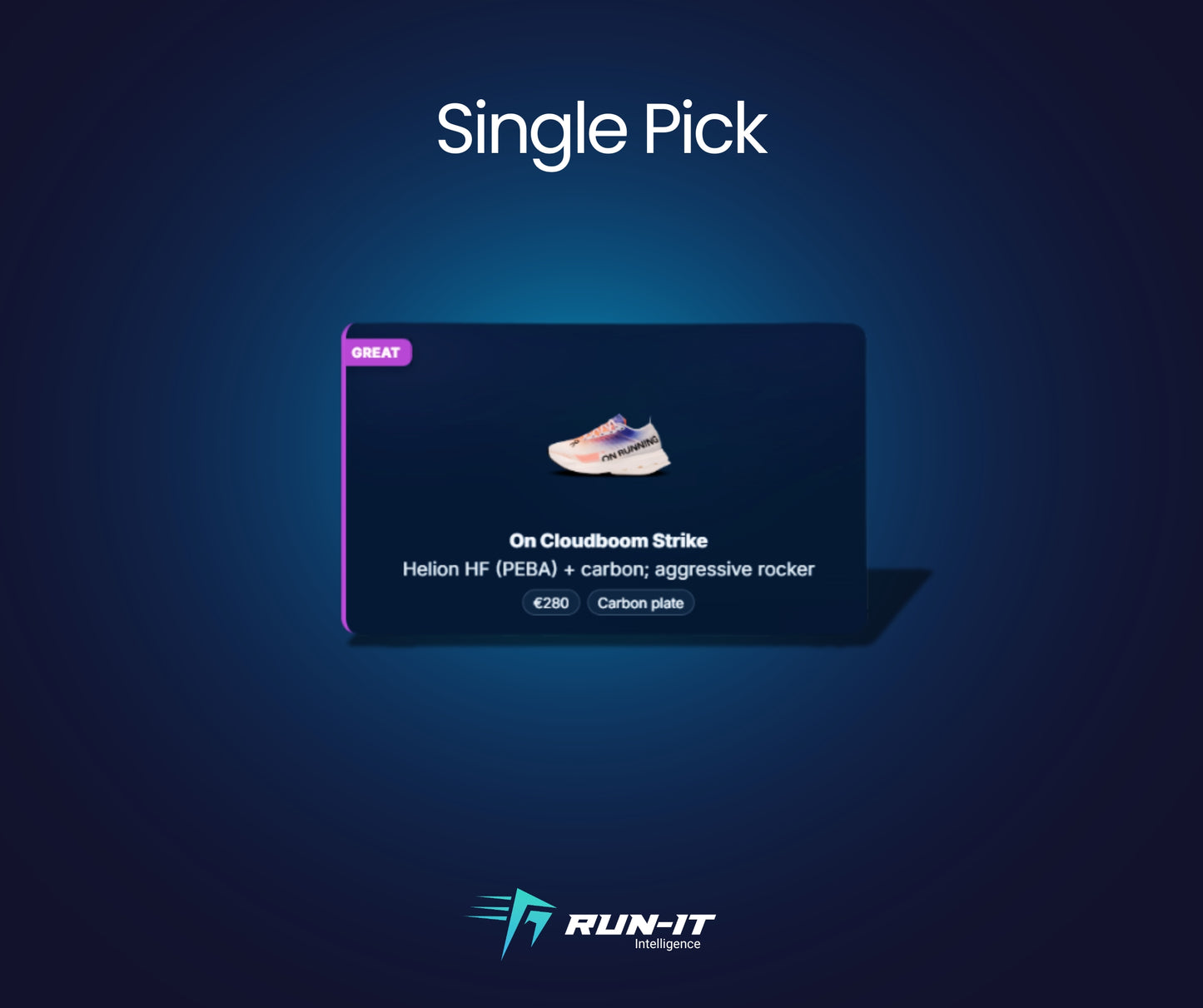Run-It Single Pick + Stryd test kit